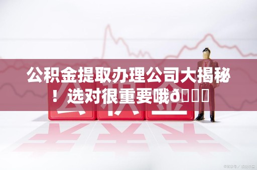黄山公积金提取办理公司大揭秘！选对很重要哦😎